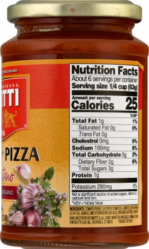 Mutti® Positano Pizza Sauce Perspective: right