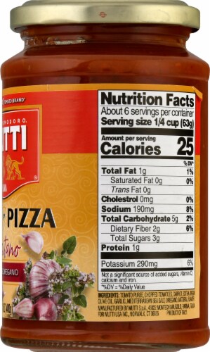 Mutti® Positano Pizza Sauce Perspective: right