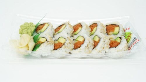 Spicy Tuna Sushi Roll Perspective: right