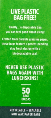 Lunchskins Recyclable + Sealable Paper Sandwich Bags Perspective: right