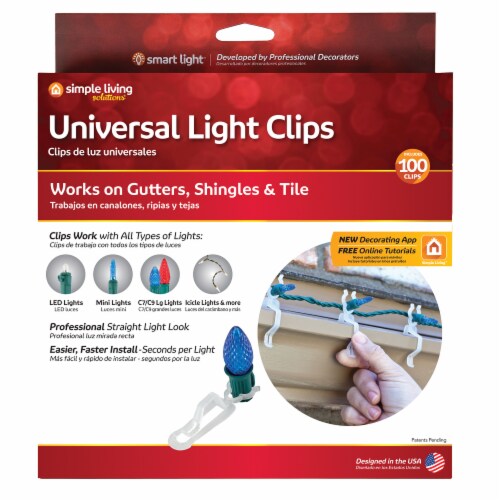 100ct Universal Gutter/Shingle Clips Perspective: right