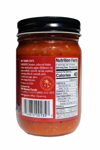 Old Havana Foods® Zesty Hot Cooking Sauce Perspective: right