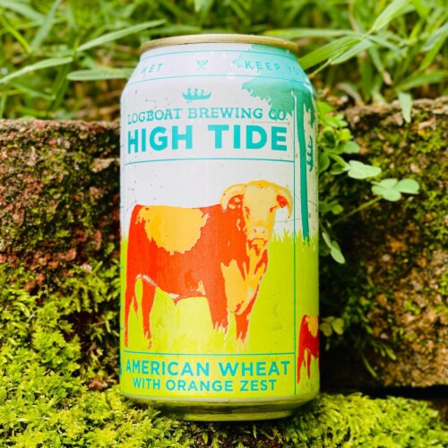 Logboat High Tide Orange American Wheat Ale Perspective: right