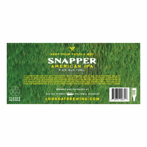 Logboat Snapper American IPA Perspective: right
