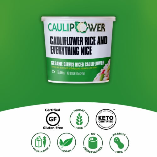 Caulipower® Sesame Citrus Riced Cauliflower Cup Perspective: right