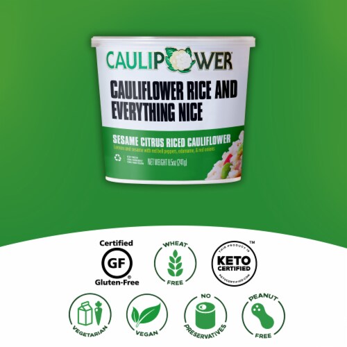 Caulipower® Sesame Citrus Riced Cauliflower Cup Perspective: right