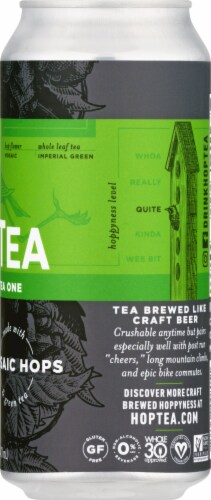 Hoplark HopTea Sparkling Green Tea Single Can Perspective: right