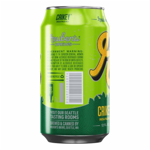 Reubens Brews Crikey IPA Domestic Beer Perspective: right