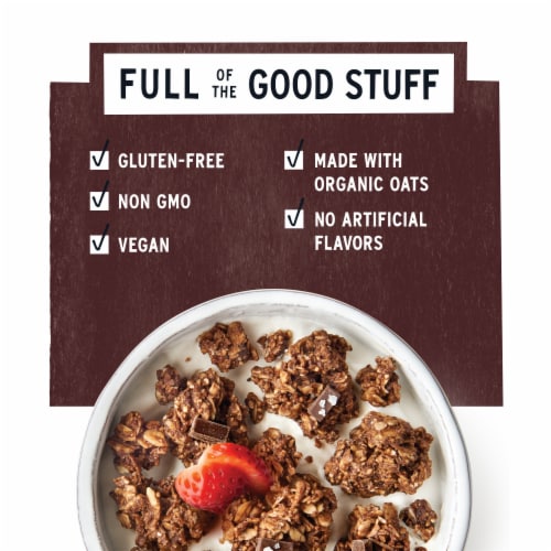 Purely Elizabeth Chocolate Sea Salt with Probiotics Granola Perspective: right
