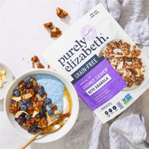 Purely Elizabeth Grain-Free Coconut Cashew Granola Perspective: right