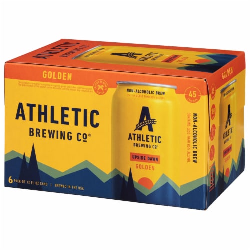 Athletic Brewing Co Non-Alcoholic Upside Dawn Golden 6-Pack Perspective: right