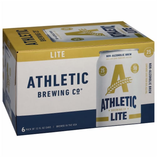 Athletic Brewing Co Non-Alcoholic Lite 6-Pack Perspective: right