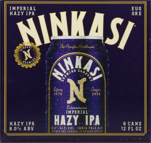 Ninkasi® Brewing Company Imperial Hazy IPA Craft Beer Perspective: right