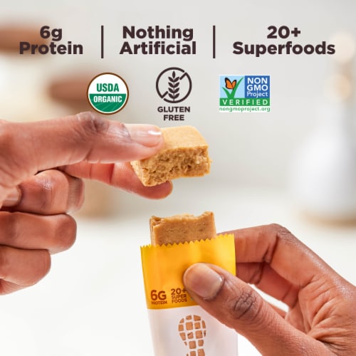 Perfect Bar Mini Gluten-Free Peanut Butter Protein Bar Organic Perspective: right