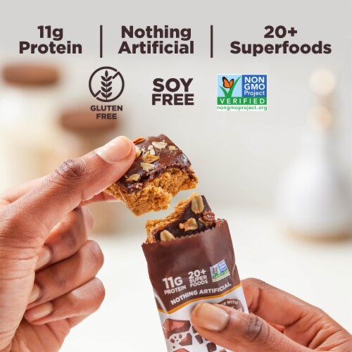 Perfect Bar Choco Crisp Gluten Free Dark Chocolate Protein Bar Perspective: right