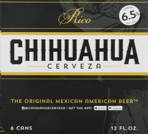 Chihuahua Cerveza Rico Beer Perspective: right