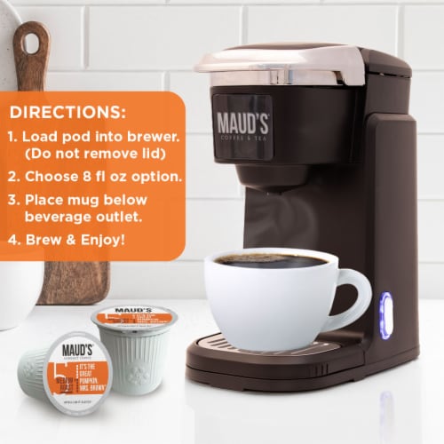 Maud's® Pumpkin Spice Medium Roast Coffee Pods Perspective: right