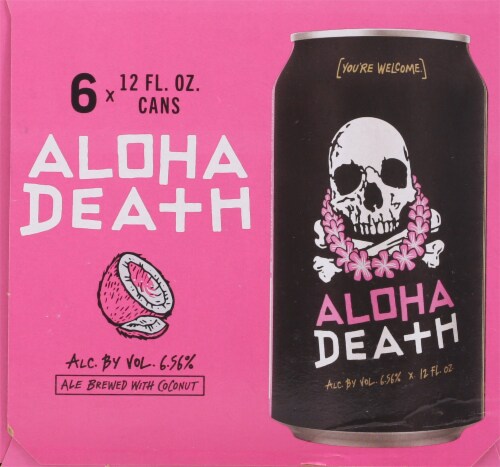 Iron Horse Brewery Aloha Death Beer Perspective: right