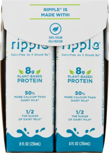 Ripple® Dairy-Free Original Milk Perspective: right