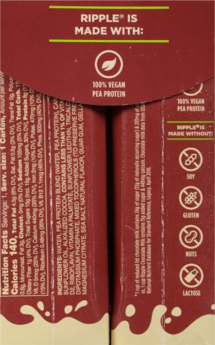 Ripple® Dairy-Free Chocolate Milk Perspective: right