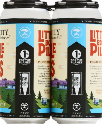 Smog City Brewing Little Bo Pills Pilsner Perspective: right