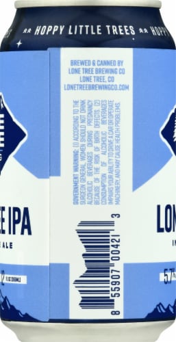 Lone Tree Brewing Co IPA Beer Perspective: right