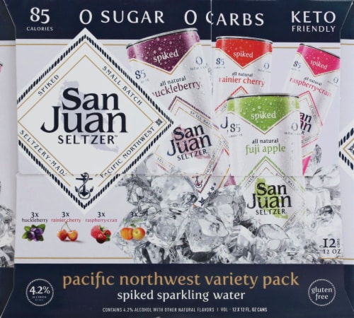 San Juan Pacific Northwest Spiked Seltzer Variety Pack Perspective: right