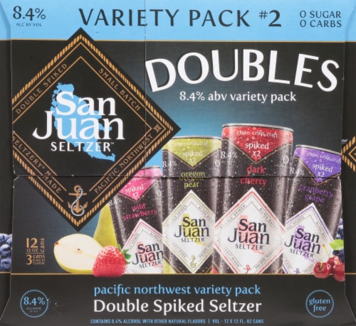 San Juan™ Doubles Spiked Seltzer Variety Pack Cans Perspective: right