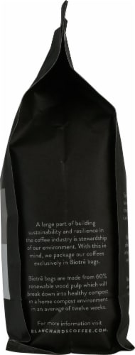 Blanchard's Dark as Dark Whole Bean Coffee Perspective: right