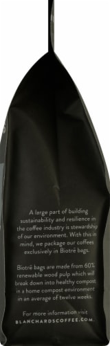 Blanchard's Swiss Water Decaf Brazil Primavera Whole Bean Coffee Perspective: right