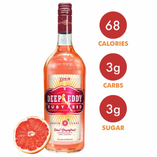 Deep Eddy Ruby Red Grapefruit Vodka Perspective: right