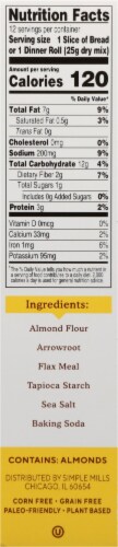 Simple Mills Artisan Bread Almond Flour Baking Mix Perspective: right