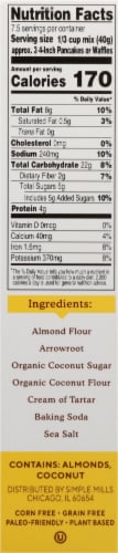 Simple Mills® Gluten Free Original Almond Flour Pancake & Waffle Mix Perspective: right