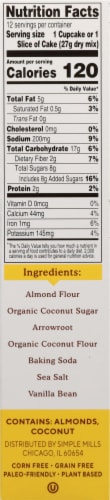 Simple Mills Gluten Free Vanilla Cupcake & Cake Almond Flour Baking Mix Perspective: right