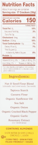 Simple Mills® Cracked Black Pepper Almond Flour Crackers Perspective: right