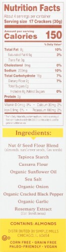 Simple Mills® Cracked Black Pepper Almond Flour Crackers Perspective: right