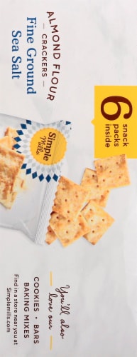 Simple Mills® Gluten Free Fine Ground Sea Salt Almond Flour Crackers Perspective: right