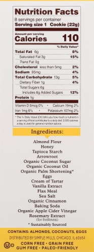 Simple Mills® Soft Baked Snickerdoodle Almond Flour Cookies Perspective: right
