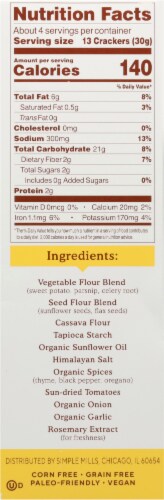 Simple Mills® Mediterranean Herb Veggie Pita Crackers Perspective: right