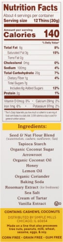 Simple Mills® Sweet Thins® Lemon Seed & Nut Flour Cookies Perspective: right