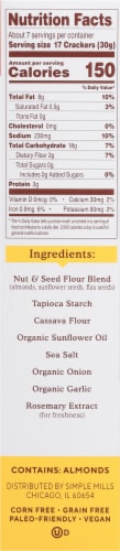 Simple Mills® Fine Ground Sea Salt Almond Flour Crackers Perspective: right