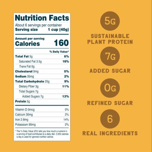Simply Honey Oat Protein Cereal Perspective: right