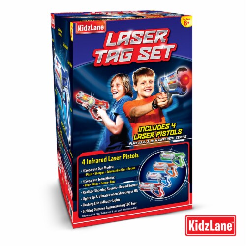 Kidzlane Laser Tag Set of 4: Indoor/Outdoor Play for Kids/Teens 8-12 Perspective: right