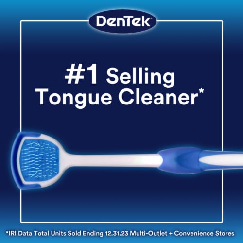 DenTek Orabrush 2-in-1 Breath Freshening Tongue Cleaner Perspective: right