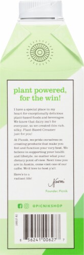 Picnik Unsweetened Plant-Based Creamer Perspective: right