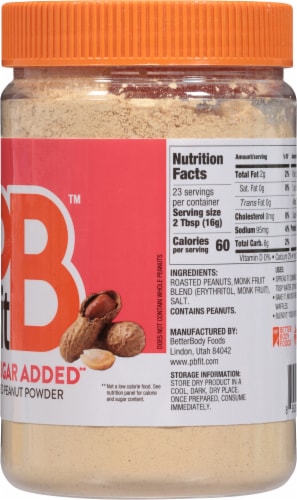 PBfit™ Sugar Free Peanut Butter Powder Perspective: right