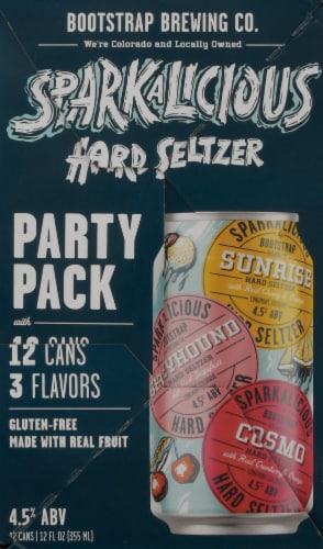 Bootstrap Brewing Sparkalicious Hard Seltzer Perspective: right