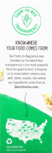 Quinn® Parmesan & Rosemary Microwave Popcorn Perspective: right