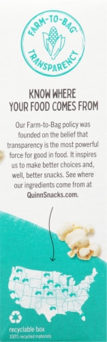 Quinn® Just Sea Salt Microwave Popcorn Perspective: right