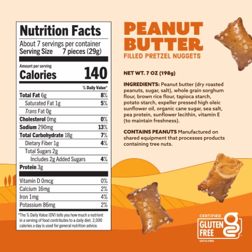 Quinn Peanut Butter Filled Pretzel Nuggets 7 oz Perspective: right